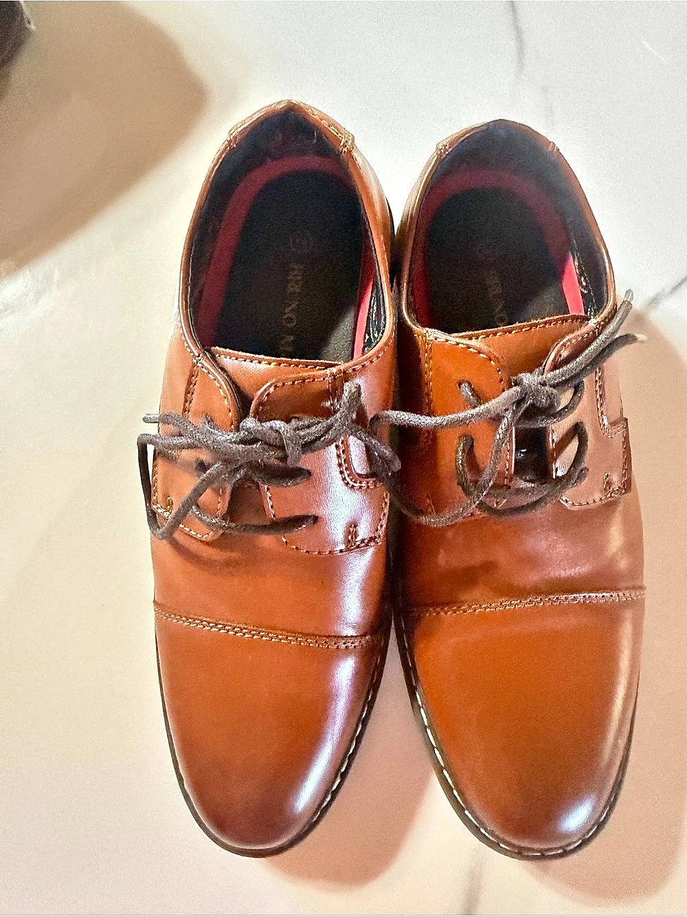 Bruno Marc Boys Dress Oxford Formal Shoes Brown US 3